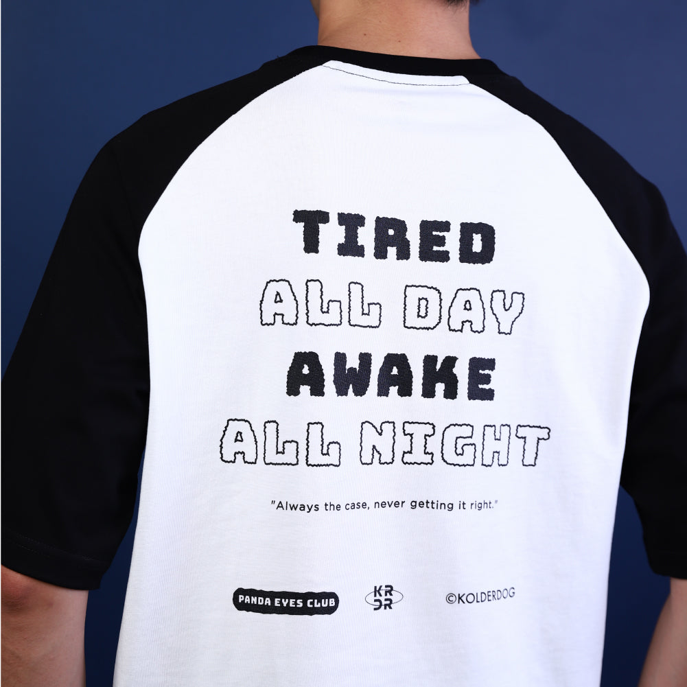 Panda Eyes Raglan Tee (Oversize Boxy)
