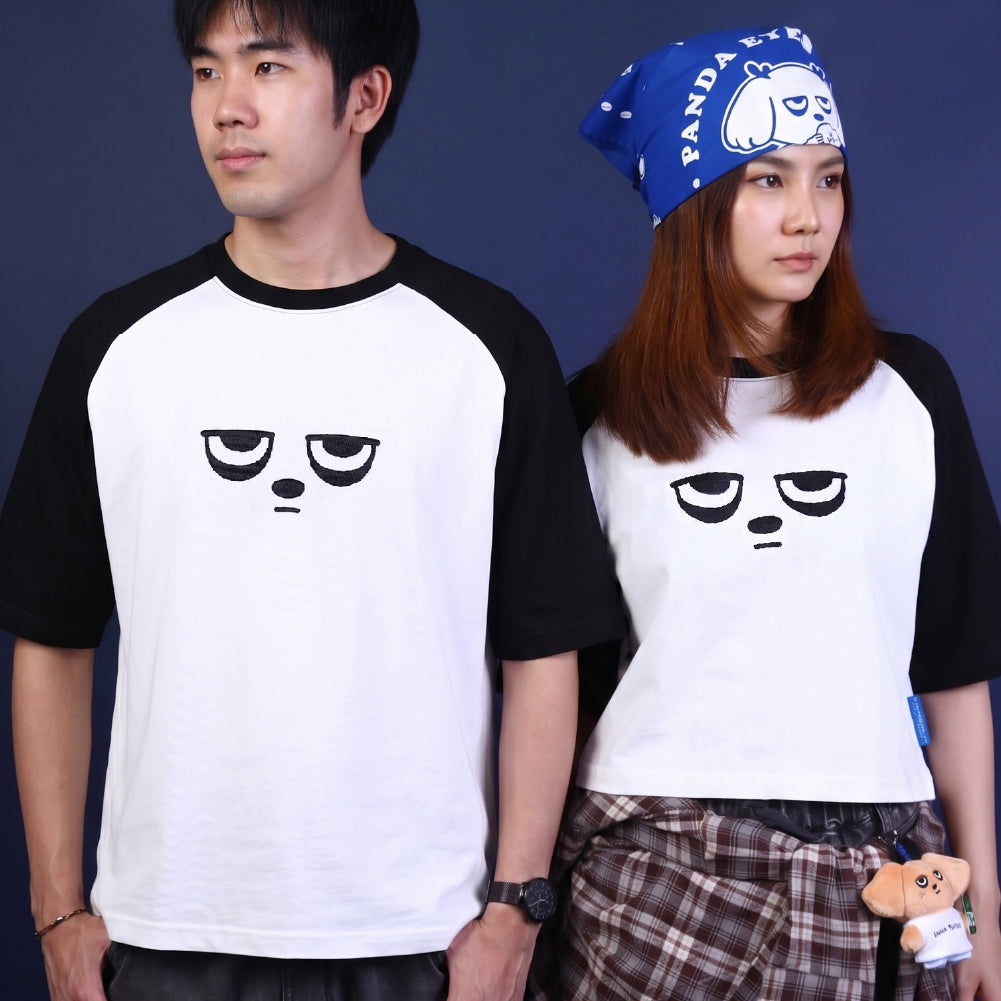 Panda Eyes Raglan Tee (Oversize Boxy)
