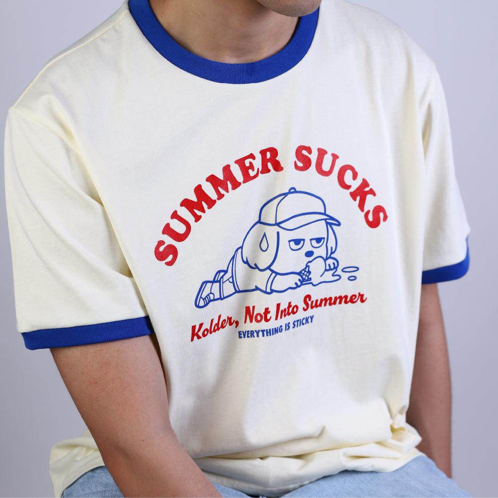 Summer Sucks Ringer T-shirt