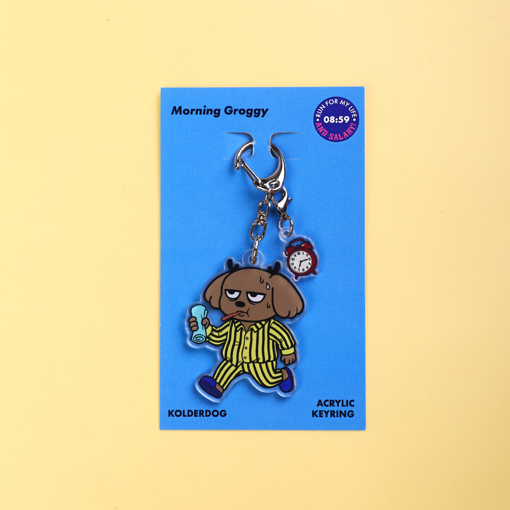Morning Rush Double-Sided Acrylic Keyring