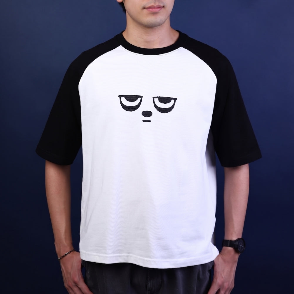 Panda Eyes Raglan Tee (Oversize Boxy)