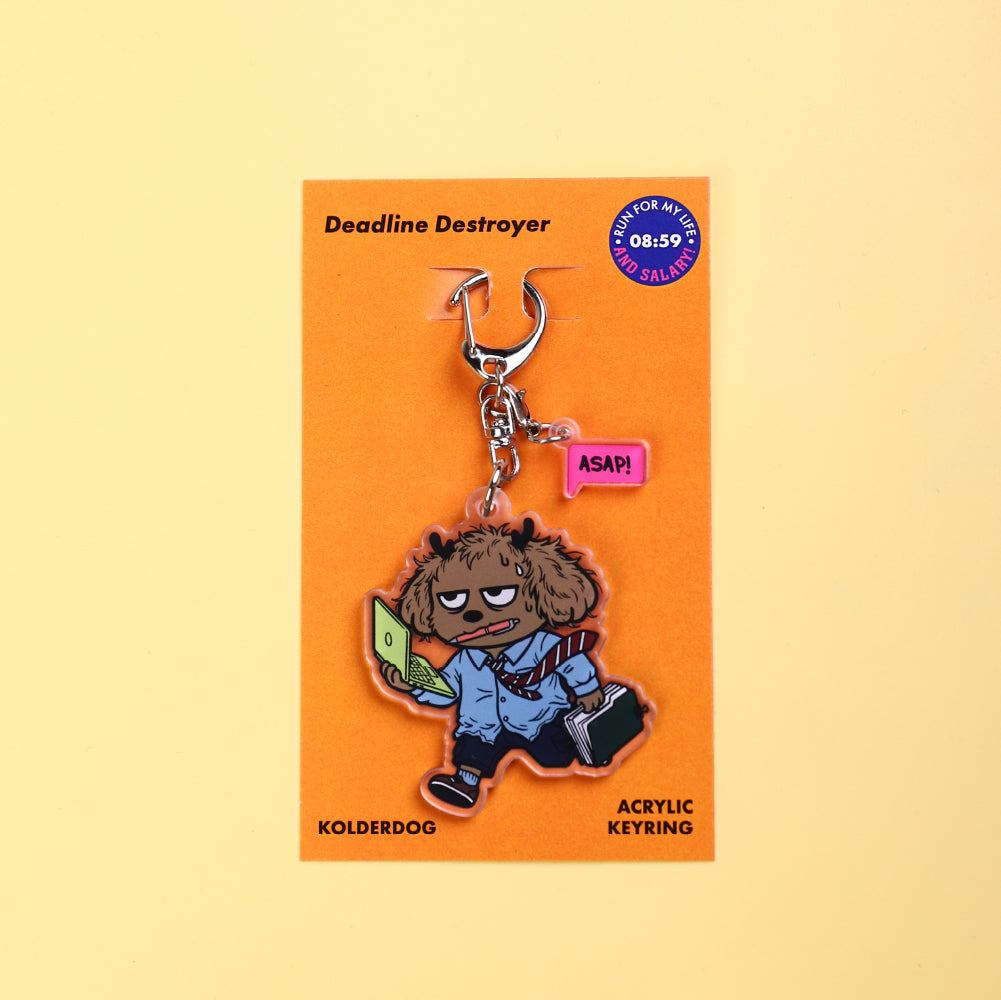 Morning Rush Double-Sided Acrylic Keyring