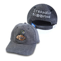 Strangely Blooming Washed Denim Cap